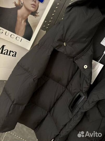 Max Mara пуховик женский черный