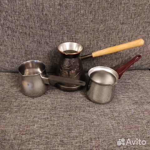 Джезва медная СССР и турки из нержавейки