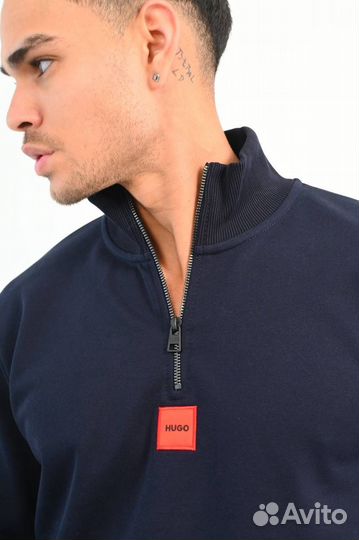 Кофта толстовка полузамок hugo boss