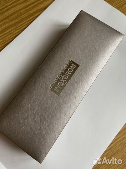 Ручка шариковая Inoxcrom новая, позолота 24 карата