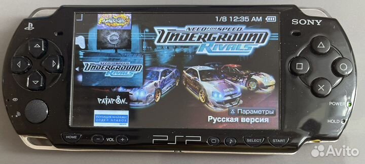 Sony Playstation PSP прошитая 150 топовых игр