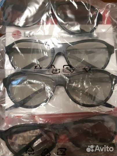 Очки 3D от LG телевизора 4 шт