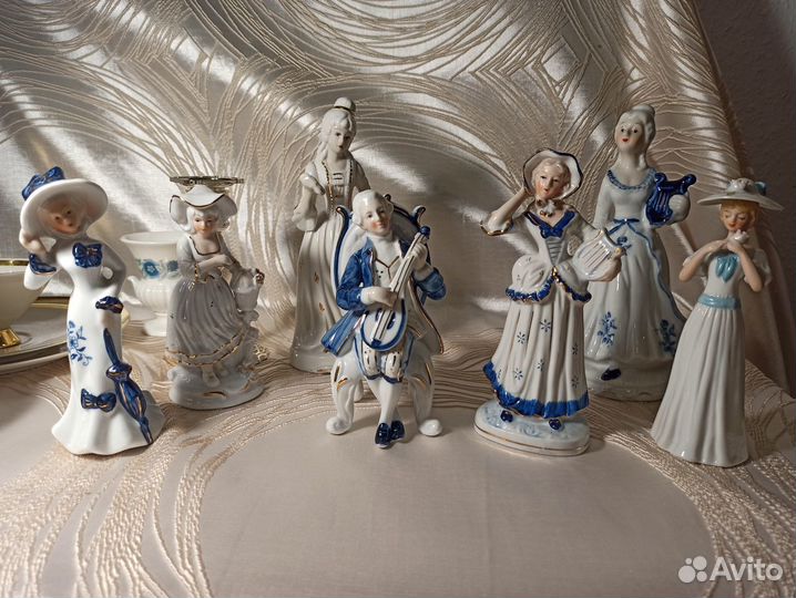 Фигурки, фарфор, Шри-Ланка для Европы