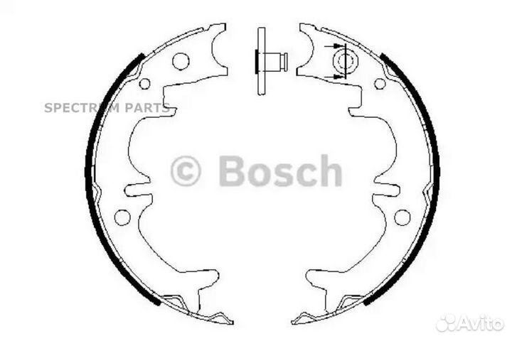 Bosch 0986487680 Колодки тормозные барабанные