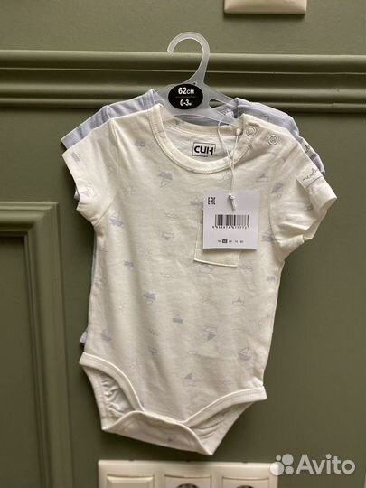 Боди 6 шт для мальчика 62-68 короткий рукав