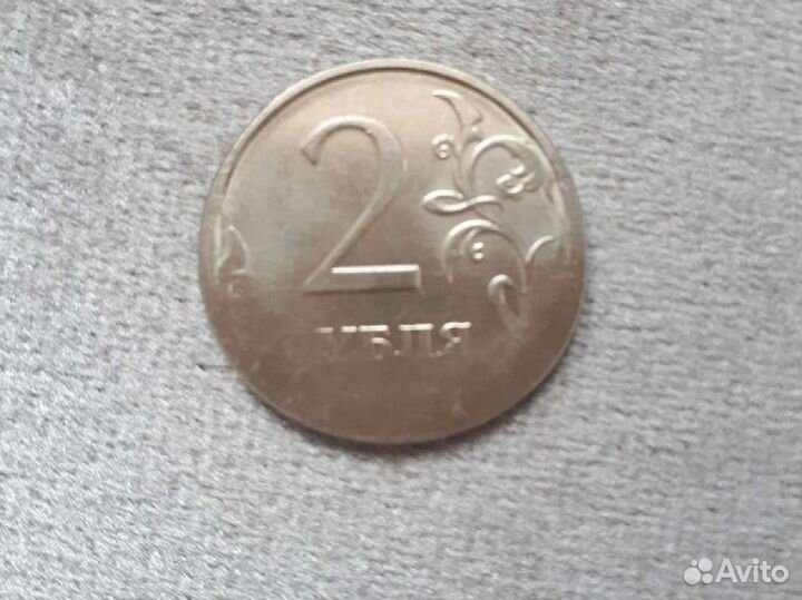 Монета 2руб Брак