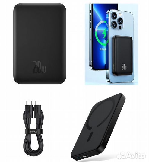 Повербанк MagSafe Baseus Magnet Wireless Powerbank