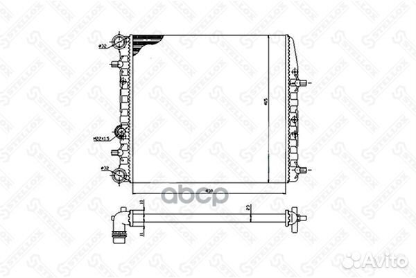 10-26241-SX радиатор системы охлаждения VW Pol