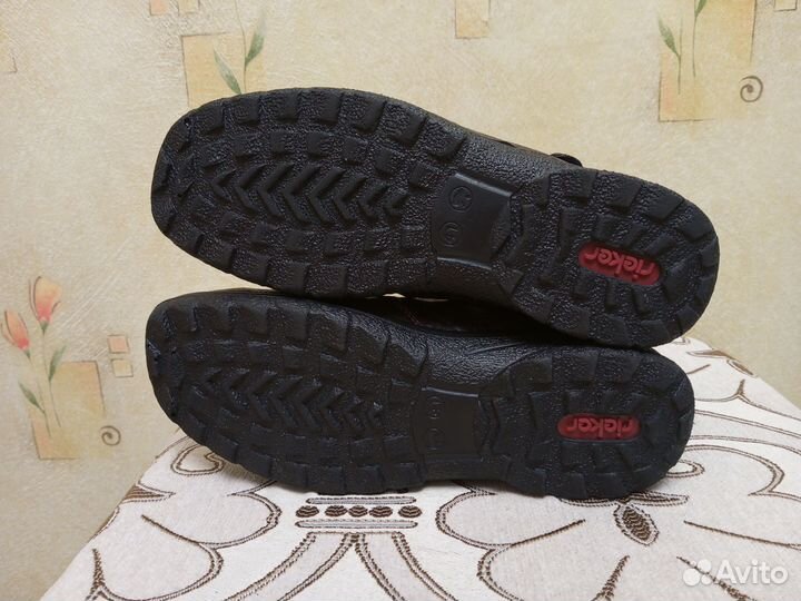 Полусапоги женские зимние Rieker + Сумка