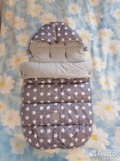 Теплый конверт в коляску до 3 лет