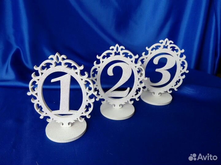 Цифры на стол, таблички