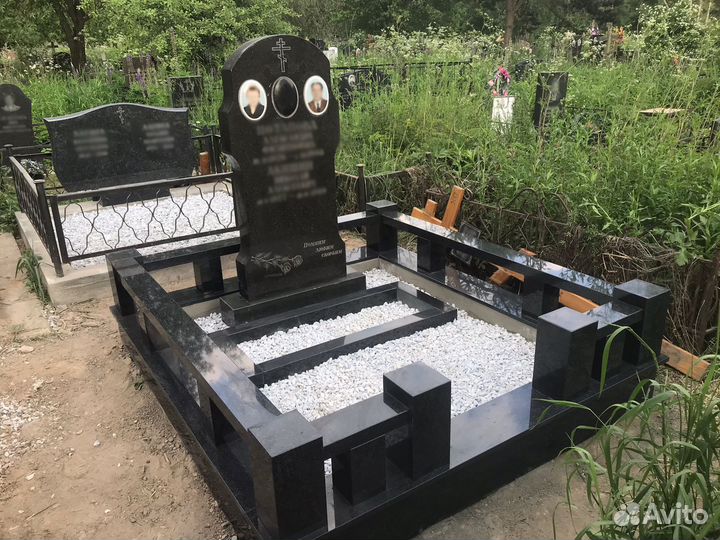 Памятники из гранита на могилу, установка памятник