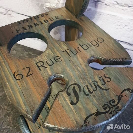 Стол для вина. Дерево. Роспись