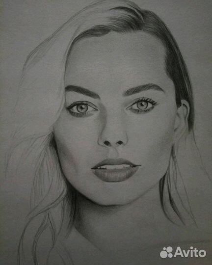 Портрет по фото карандашом