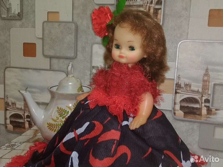 Кукла грелка на чайник и самовар СССР, цыганка 35с