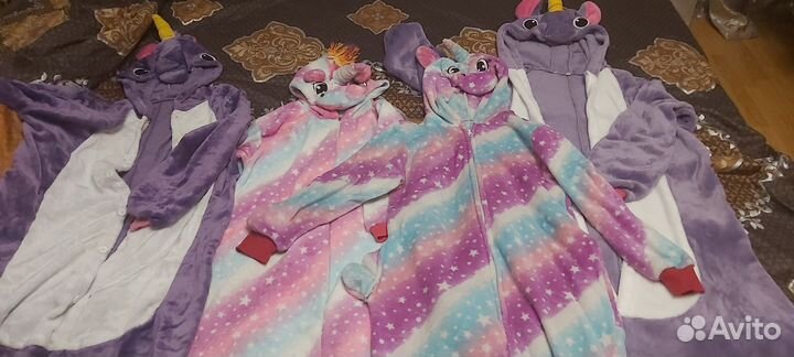 Кигуруми 2 взрослых, 2 детских