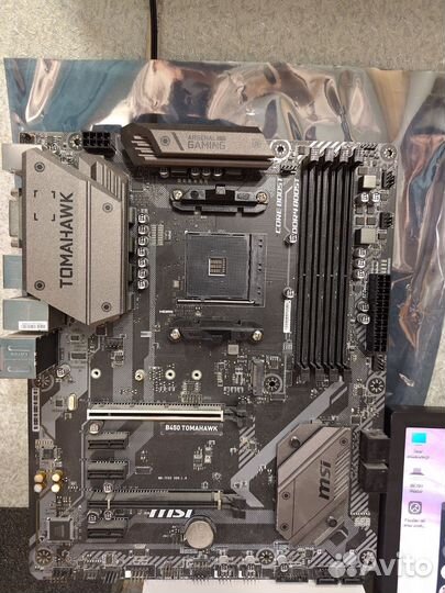 Материнская плата b450 tomahawk + ryzen 5 2600