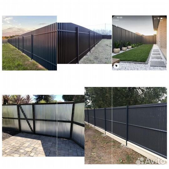 Забор из профнастила