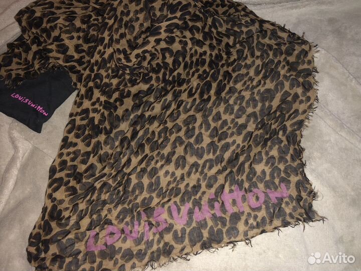 Палантин louis vuitton leopard (оригинал)