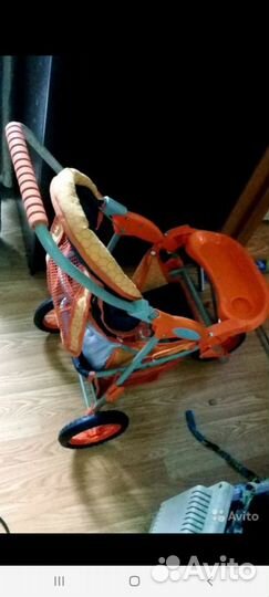 Коляска и стул для кормления для игр