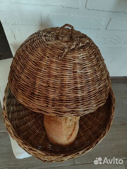 Хлебница из бумажной лозы