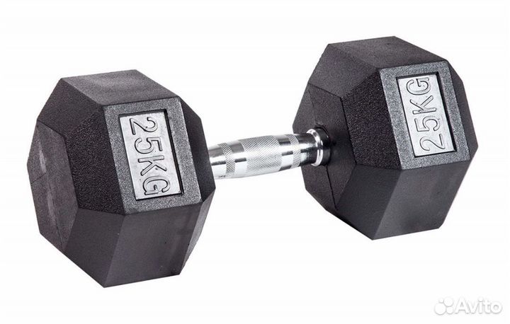 Гантели гексагональные по 25 кг пара