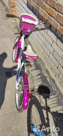 Ведосипед детский для девочки с корзиной