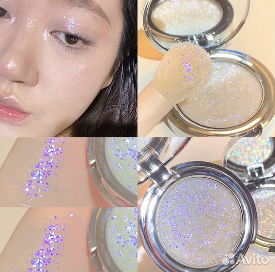 Фиолетовый глитер