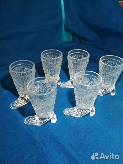 Хрустальные рюмки,стаканы,подстаканники СССР