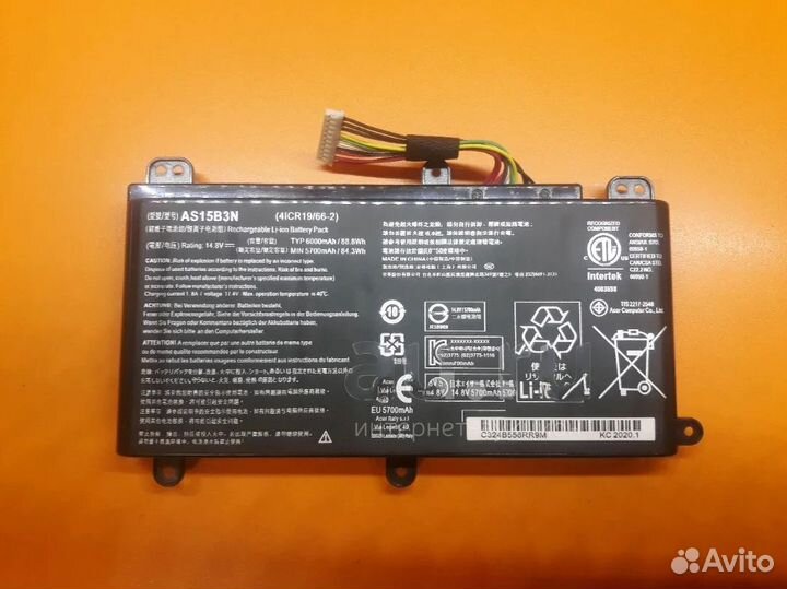 Аккумулятор для ноутбука Acer as15b3n