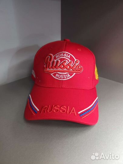 Кепка бейсболка Russia красная