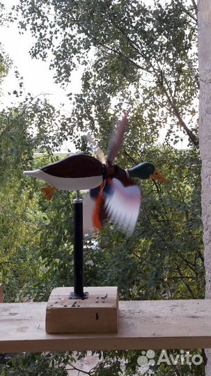 Прикольный Флюгер вертушка утка