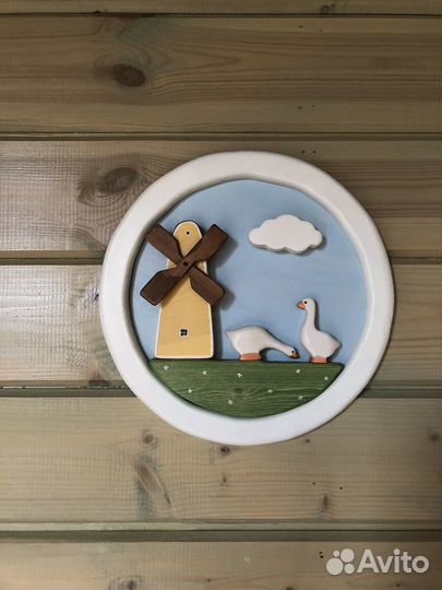 Объемная картина из дерева