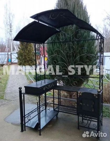 Мангал с печью