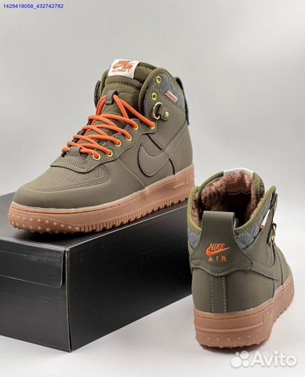 Кроссовки Nike Air Force 1 Duckboot (с мехом) (Арт.38576)