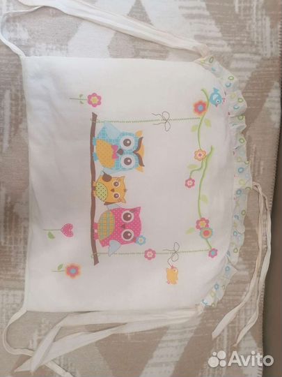 Бортики в детскую кроватку +постельное