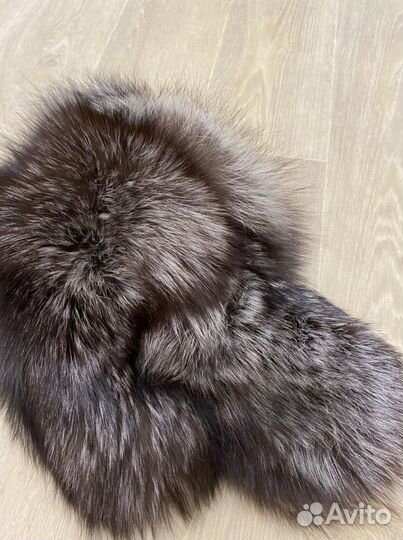 Шапка мужская из чернобурки