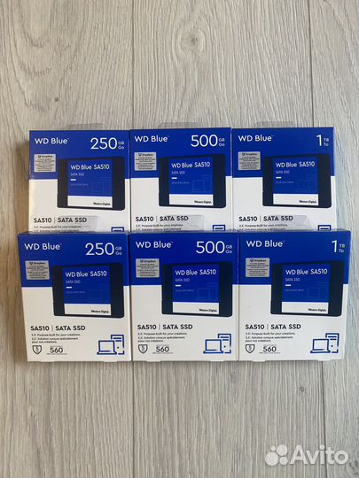 Ssd диск WD blue 250 / 500 / 1 tb