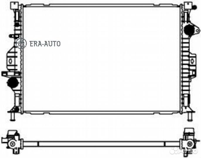 Sakura 32618501 Радиатор ford C-MAX (CB7,CEU) (10) focus III (CB8, CEW) (11) galaxy III (CA1) (06) m