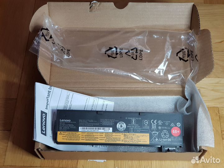 Батарея Lenovo ThinkPad Battery 68+, новая