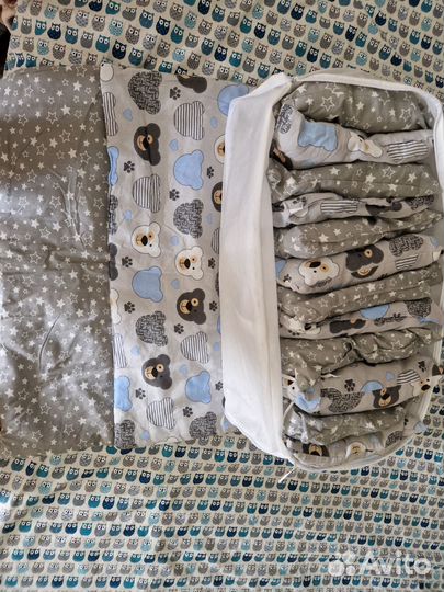 Бортики подушки в детскую кроватку