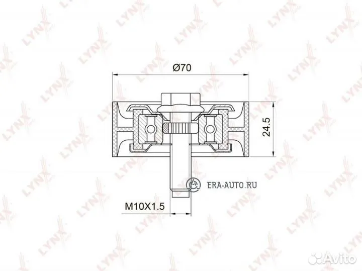 Lynxauto PB7020 Ролик обводной приводного ремня