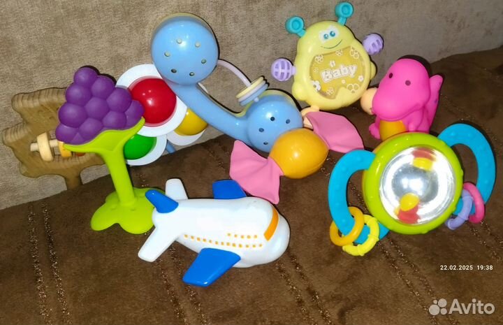 Детские игрушки погремушки. Пакетом