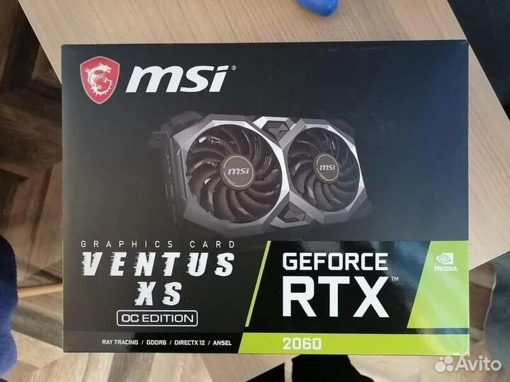 Видеокарта MSI GeForce RTX 2060 ventus 6GB