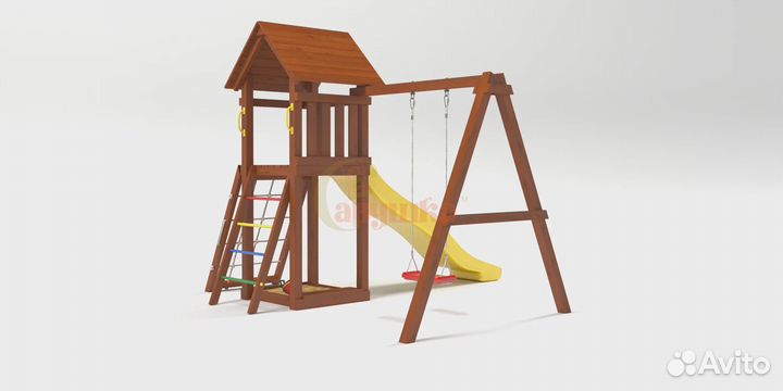 Детская площадка Савушка Мастер 7 (Махагон)