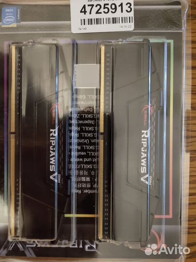 Оперативная память ddr4 16гб RipJaws V