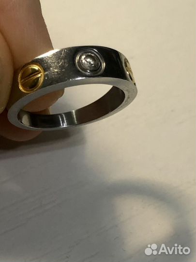 Кольцо Cartier сталь