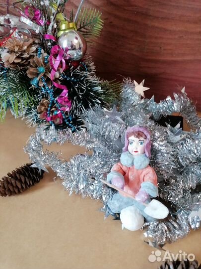 Ватные игрушки на елку