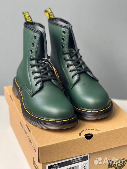 Ботинки Dr Martens 1460 зеленые унисекс 38-48