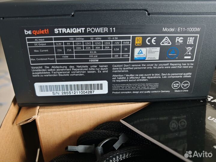 Блок питания be quiet Straight Power 11, 1000W